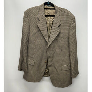 Vintage Mark Alexander Tan and Black Men's Sport Coat